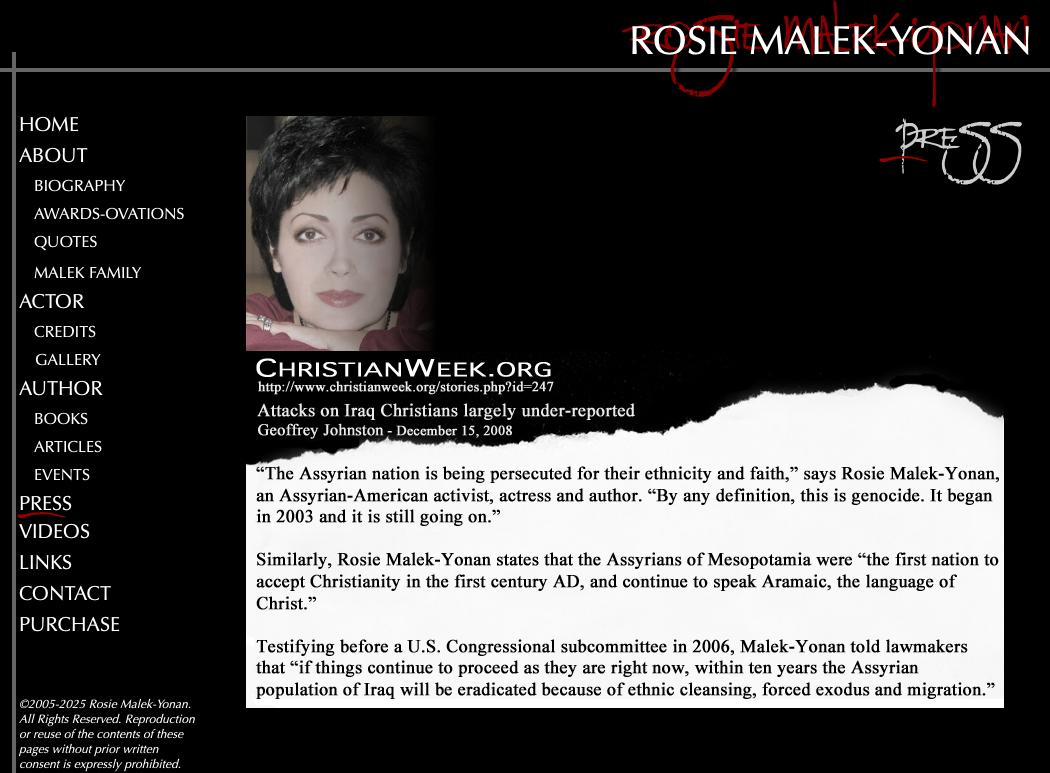Press-ChristianWeek-RosieMalek-Yonan