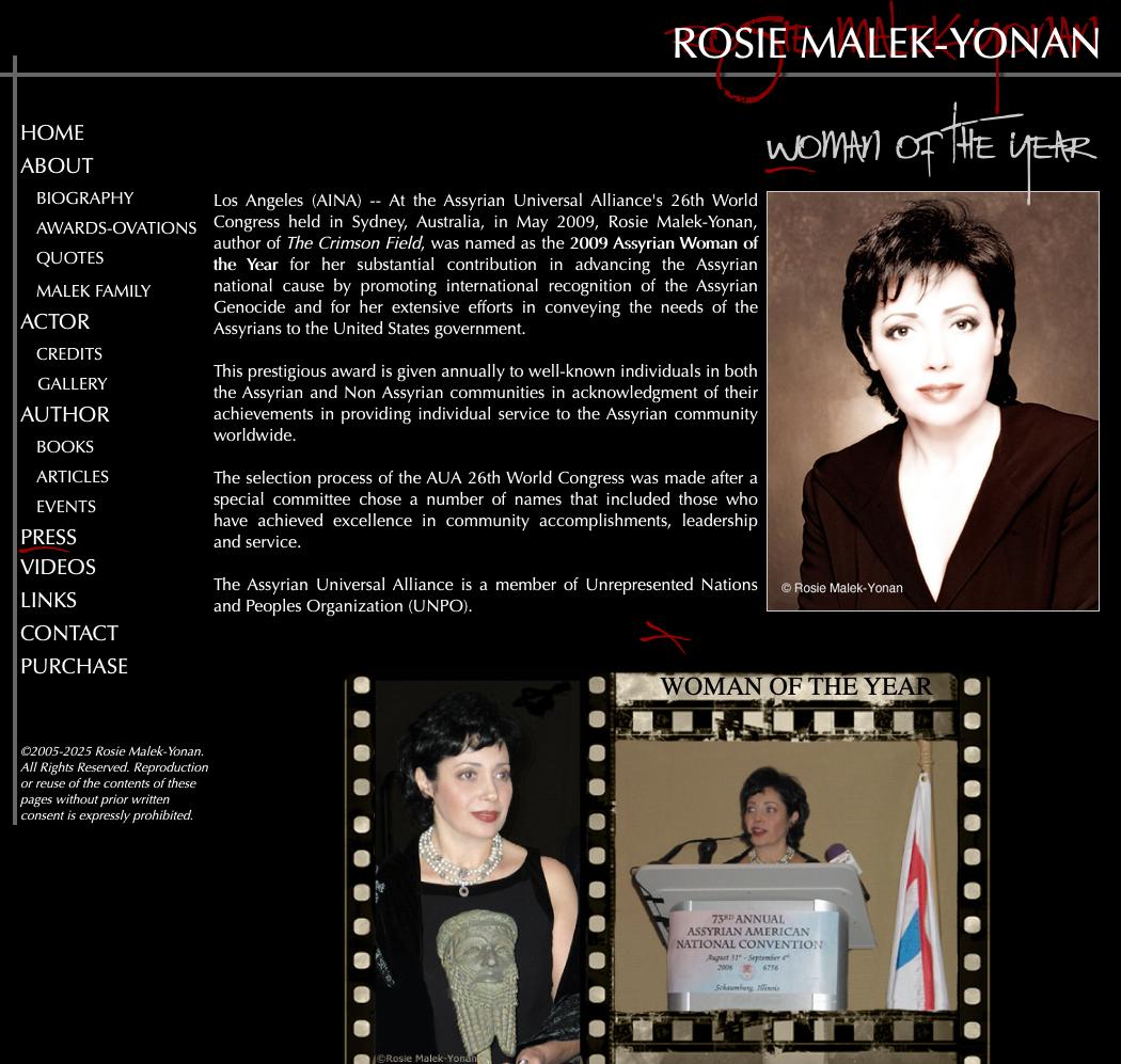 Press-RosieMalek-Yonan-WomanOfTheYear2009